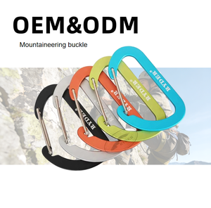 Mousqueton de porte en fil d'aluminium, 3 pièces, lien rapide, personnalisé au Laser, Logo gravé au Laser, crochets instantané en forme D - Product Image 1