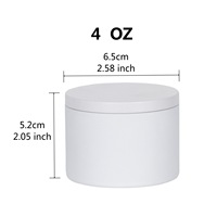 Auf Lager Großhandel Weiße Runde Zweiteilige Stretch-Matte Vierfarbig Bedruckte Versiegelte Duftkerzen Geschenk- & Bastel-Blechdose 4OZ