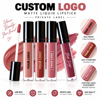 RTS Rouge à lèvres liquide mat 3,5 ml, imperméable, longue tenue, résistant au transfert, faible MOQ 1 pièce, vente en gros, logo personnalisé