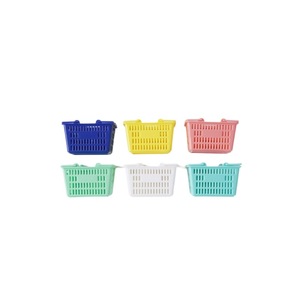 Panier miniature en plastique pour jeu d'imitation, accessoire de jeu de rôle pour maison de poupée, panier de courses de supermarché pour légumes et fruits - Product Image 5