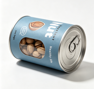 Custom Food-Grade Paper Tube Packaging for Nuts Durable and Eco-Friendly Dried Food Snack Paper Can Packaging - Product Image 2