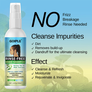OEM Braid chất tẩy rửa làm sạch da đầu sáng tóc Ổ khóa xoắn dệt dầu gội phun trà & bạc hà chiết xuất rửa miễn phí Braid dầu gội đầu - Product Image 5
