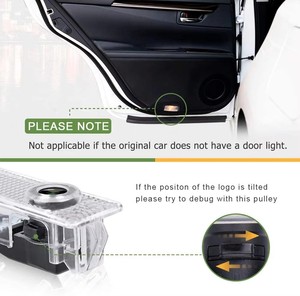 Kit de projecteurs LED pour logo de portière de voiture, éclairage de courtoisie à effet fantôme, lampes de bienvenue pour marchepied, accessoires extérieurs pour BMW - Product Image 5