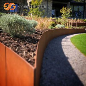 La bordure de paysage en acier Corten se mélange naturellement aux espaces extérieurs - Product Image 6