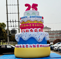 Différents modèles de gâteaux d'anniversaire gonflables personnalisés pour la décoration d'événements commerciaux, les célébrations d'anniversaire et les expositions de festivals