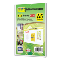 Promotion suspendu porte-signe A5 publicité affichage cadre photo montage mural porte-affiche en plastique
