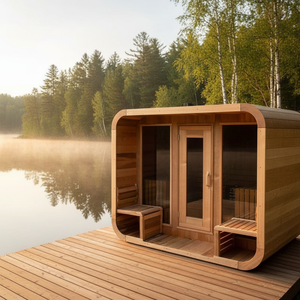 Sauna Cúbica de Madera para Exteriores con <span class=keywords><strong>Chimenea</strong></span> - Product Image 1
