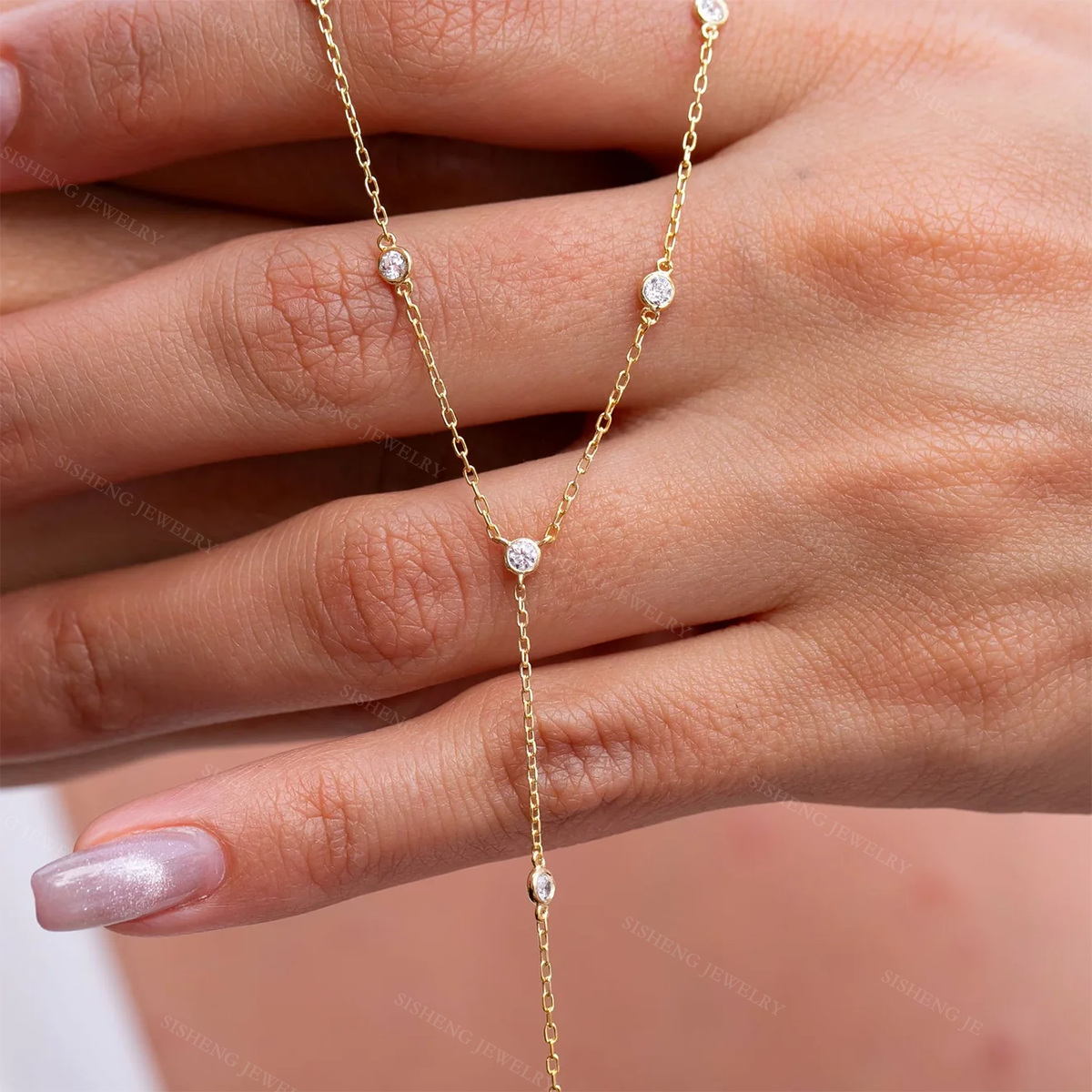 necklace silver for women long