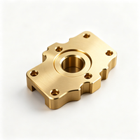 OEM Custom CNC Machining Brass Parts Precision Milling for Machining Model MU-06 Mount Flange Base Non-standard Instrument