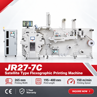 Machine de fabrication d'étiquettes flexographiques de type satellite JR27-7C pour l'impression industrielle