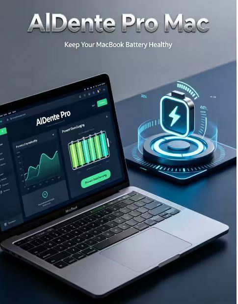 2026 AlDente Pro Mac 1 Year Subscription Global License Battery Health Management Tool MacBook Pro/Air Membership