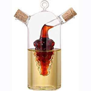 Cruche à <span class=keywords><strong>huile</strong></span> d'olive et vinaigre en verre avec grappe de <span class=keywords><strong>raisin</strong></span> - Product Image 1