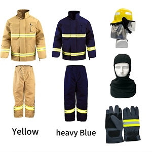 Tuta Antincendio in Aramid Nomex per Vigili del <span class=keywords><strong>Fuoco</strong></span>, Conforme EN 469, Guscio in Twill a 4 Strati, Fornitura Diretta dalla Fabbrica - Product Image 4