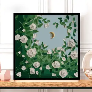 Great price DIY filling and coloring decoration landscape art filling and aesthetic hanging paint by number