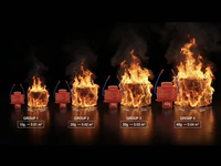 Dispositif d'extinction d'incendie sans pression QRR0.01G, aérosol F IR E, document MSDS, fabricant OEM, garantie de 3 ans