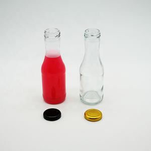 Bouteille d'assaisonnement en verre avec bouchon torsadé, 250ml, Ketchup, saucière, 8oz - Product Image 6