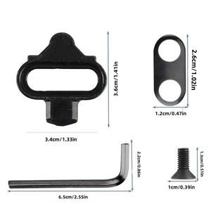 Clip per <span class=keywords><strong>scarpe</strong></span> da mountain bike, set di clip per <span class=keywords><strong>scarpe</strong></span> <span class=keywords><strong>MTB</strong></span> con sgancio rapido, adatte per pedali SH51/SH56, per mountain bike e bici da strada in acciaio. - Product Image 2