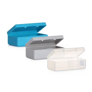 ツールパズル包装医薬品ミニフック小さな正方形のフック釣りギア耳栓餌空のクラムシェルプラスチック防水ボックス