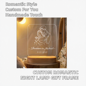 Lámpara de Noche de Acrílico Personalizada para el Día del Padre, Técnica de Lámparas de Corcho, Patrón de Naturaleza Muerta, Decoración Moderna y Romántica para el Hogar - Product Image 2