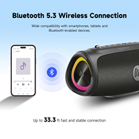 Speaker Bluetooth Luar Ruangan 60W IPX7 Speaker Nirkabel Tahan Air Mendukung Mode Siaran AUX USB Flash Drive Playback Boombox