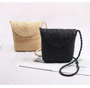Bolso Bandolera Pequeño de Paja Tejida a Mano, Estilo Macramé, para Playa, Directo del Proveedor Indio - Product Image 2