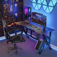 Bureau d'ordinateur de jeu à hauteur réglable avec étagère pour la maison, la chambre et les appartements locatifs – Bureau d'étude dédié fabriqué en Chine