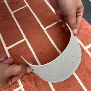 Trang Trí Tường Linh Hoạt Phải Đối Mặt Với Gạch Gạch Gốm Kết Cấu Linh Hoạt Đất Sét Tường Ốp Gốm Gạch - Product Image 4