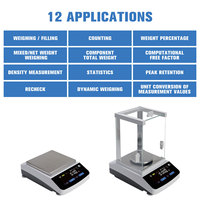 Balance analytique RUYISCI série BA, balance de précision pour usage en laboratoire, précision d'un millième de grammme (0,1 mg)