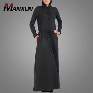 แฟชั่นยอดนิยม Hoodie สไตล์ Activewear Casual Abaya Muslimah เสื้อผ้าผู้หญิงอิสลาม