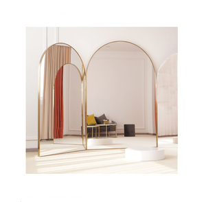 Custom Large Contemporary <strong>Gold</strong> Arch Aluminum Alloy Frame <strong>Long</strong> Wall Dressing Standing Full Length Floor Luxury Home Decor <strong>Mirror</strong> - Product Image 4