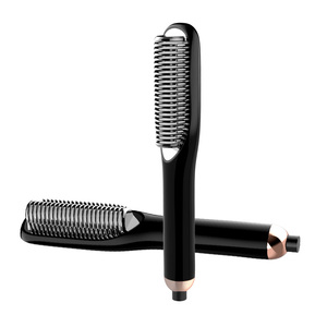 Hair Hot <b>Comb</b> Auto Power Off NTC Sensor 3 <b>Heat</b> Levels Different Hair Textures Safe Styling Straightening Brush Tool Device Home - Product Image 6