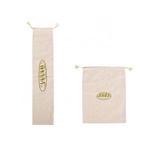 Natural Custom 100% Cotton Linen Clothing Bread Food Bags Plain Cotton Linen <b>Drawstring</b> <b>Pouch</b> Bag - Product Image 6