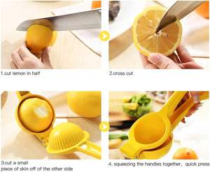 Exprimidor Manual de Limones y Naranjas, Práctico para el Hogar, de Aluminio, Mini Licuadora Portátil, Utensilios de Cocina para Frutas - Product Image 4