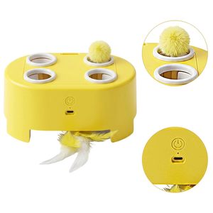 ZMaker 2026 New Style Cheese Electric Magic <strong>Box</strong> Whack-A-Mole <strong>Cat</strong> <strong>Toy</strong> Teaser <strong>Box</strong> with Cheese House Smart Interactive Pet <strong>Toy</strong> - Product Image 3