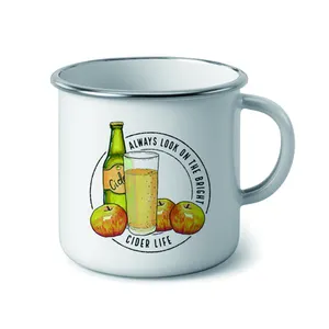 OEM cheap price 6cm 7cm 7 cm 8cm 9cm 10cm 12cm logo printing branded steel tin enamel tea coffee water camp camping mug cup