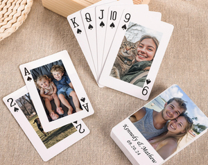 Jeu de cartes à jouer personnalisé Impression d'album photo personnalisé Cartes de poker alternatives - Product Image 6