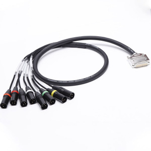 Cavi DB25 a <span class=keywords><strong>8</strong></span> XLR Maschio Protools HD, <span class=keywords><strong>8</strong></span> Uscite <span class=keywords><strong>1</strong></span>/<span class=keywords><strong>0</strong></span>, Cavi Audio Intrecciati con Connettore Fantail - Product Image 4