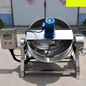 Hervidor industrial de gas o eléctrico o de vapor con camisa para cocinar para hacer leche o mermelada - Product Image 4