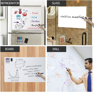 Dễ dàng để viết và làm sạch tự dính khô xóa bảng từ bảng trắng đơn giản Bảng nam châm phẳng trên tường - Product Image 6