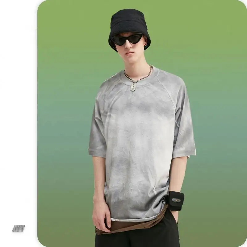 थोक टीशर्ट 100% कपास रंग Oversize प्रिंट कस्टम ढीला फिट ग्राफिक मोबाइल फोनों के लिए टी शर्ट आदमी