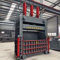 Presse à balles hydraulique verticale pour ferraille métallique, tissus et emballages