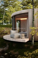 Maison préfabriquée à un lit de forme ronde Structure en acier léger pour hôtels Villas Maison préfabriquée Dôme Casas Prefabricadas