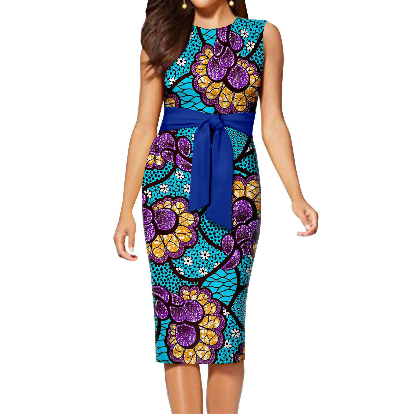 Vestidos SeÃ±ora Encuentro Moderno, Colorido, A La Moda Ropa Africana - Main Image