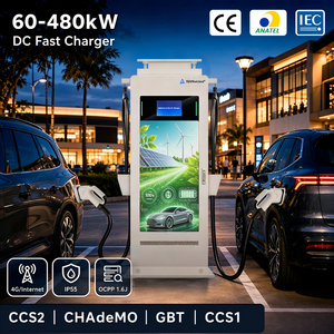 Station de recharge pour véhicules électriques Deedian 80 kW 120 kW avec écran LED 43 pouces, chargeur rapide DC monté au sol, CCS2 GBT OCPP1.6J Terminal - Product Image 1