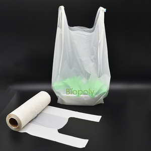 Bolsas de Transporte con Logotipo Personalizado, Bolsa para Camisetas, Bolsa de Compras Biodegradable y Compostable para Supermercado - Product Image 1