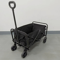 Chariot de camping pliable de petite taille Chariot pliant Wagon de pique-nique en plein air Plage Camping Chariot de camping