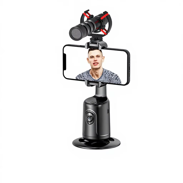 OEM 360 Rotating AI Auto Motion Follow Face Tracking Stabilizer Phone Gimbal Wireless Remote Control 1001-2000mAh Battery for