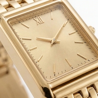 Montre rectangulaire pour femme, acier inoxydable, mouvement japonais, personnalisable avec logo, montre de luxe classique, montre luxueuse pour femme