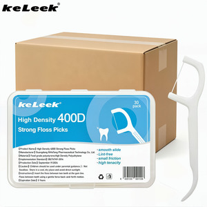 Keleek Cure-dents en polyéthylène 400D de qualité alimentaire haute densité, saveur menthe poivrée, soin doux, 30 unités, durée de conservation 5 ans - Product Image 1