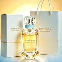 Botol Parfum Kaca Grosir Pabrik Bentuk Tidak Beraturan Multi-faceted 30ml 50ml Mewah dengan Ukiran dan Pompa Semprot
